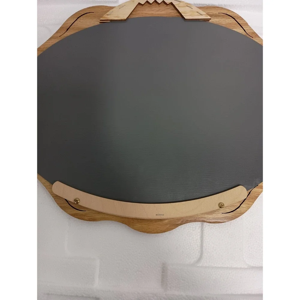 Vintage Hand Carved Wood Wild Animals Framed Wall Accent Mirror Primitive Rustic